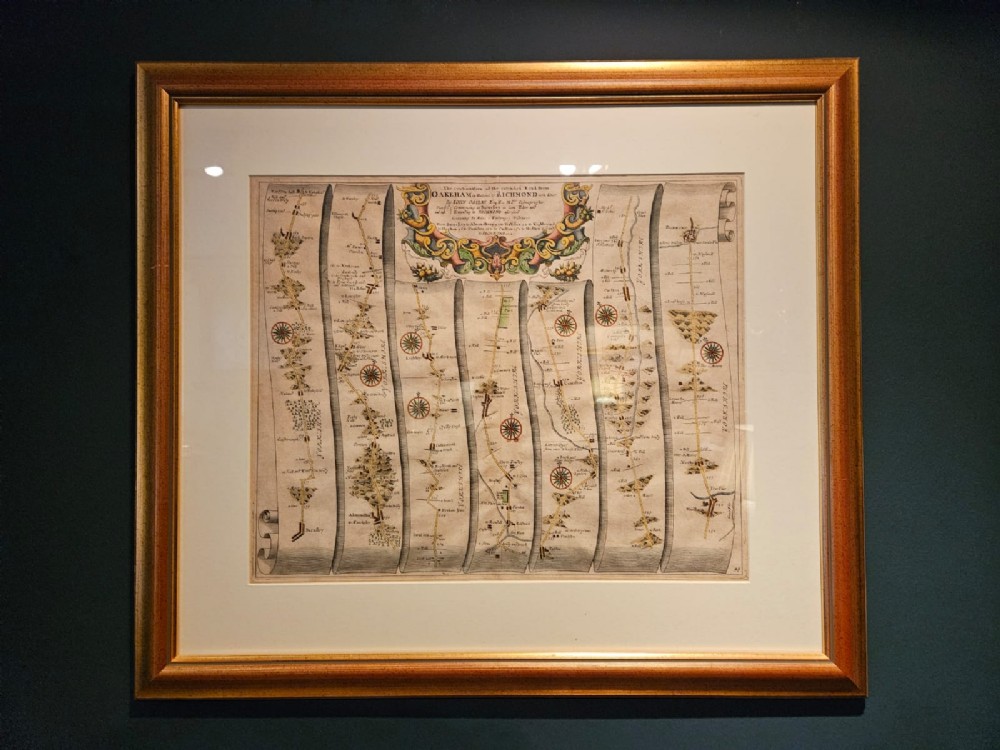 John Ogilby Map 'The Extended Road from Oakham to Richmond'