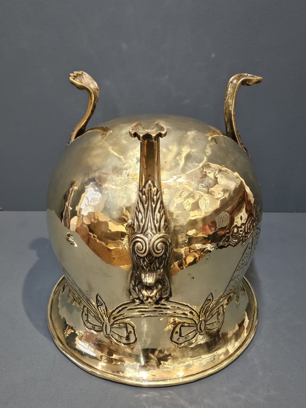 Large Victorian Brass Planter View III