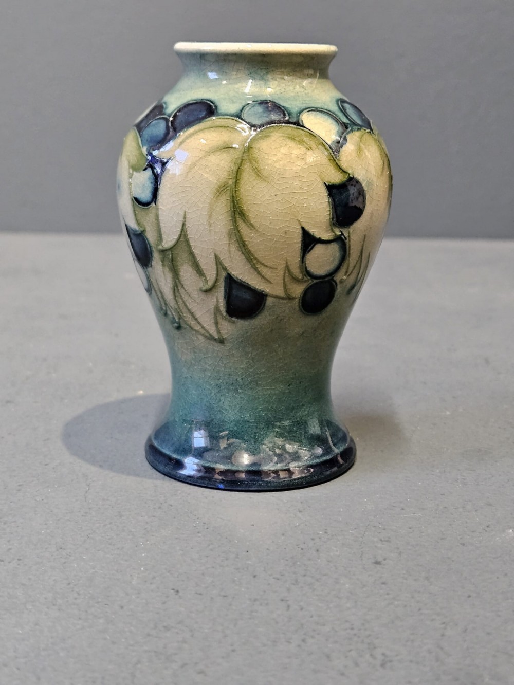 Small Moorcroft Leaf and Berries Vase View II