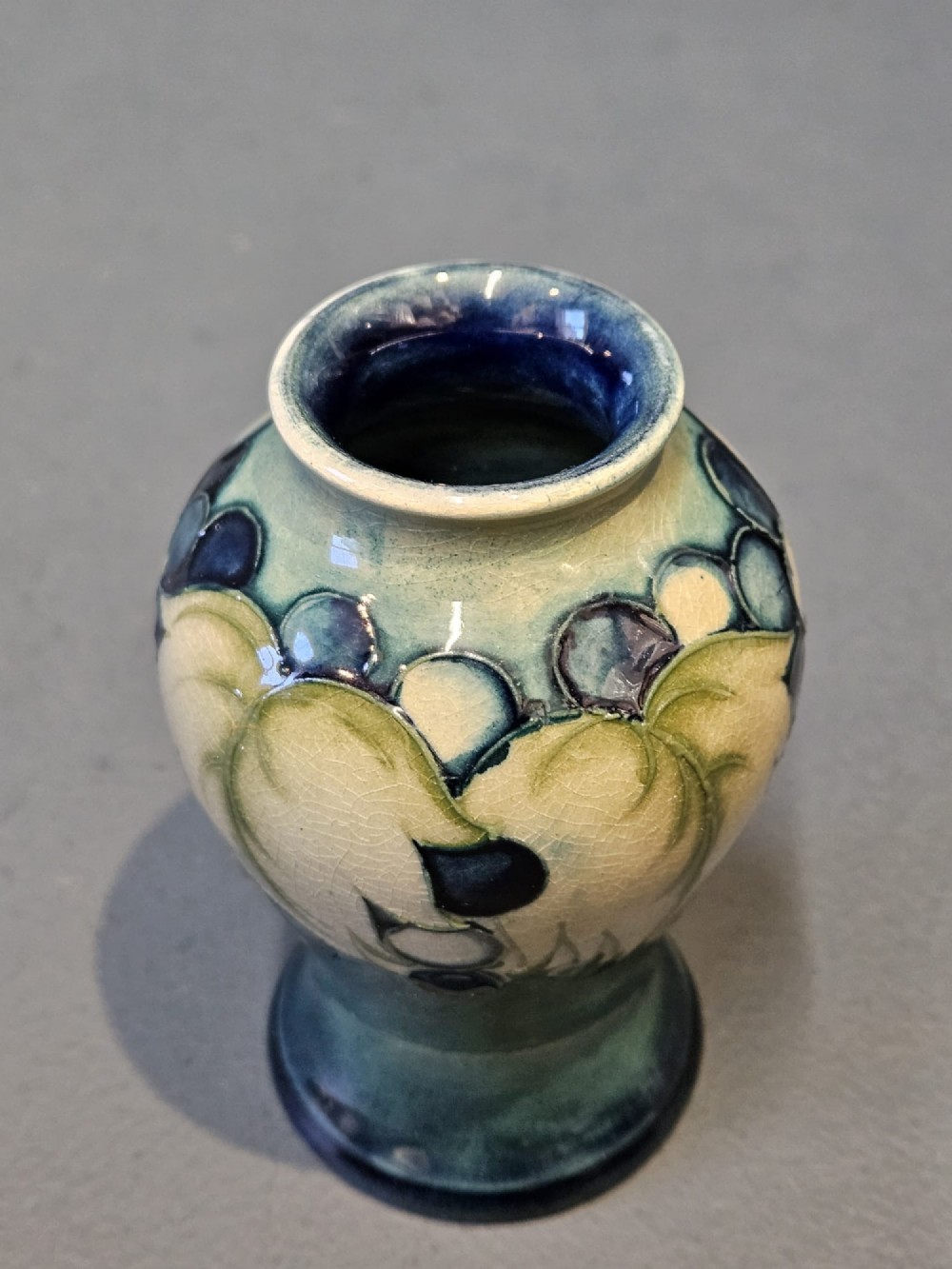 Small Moorcroft Leaf and Berries Vase View V