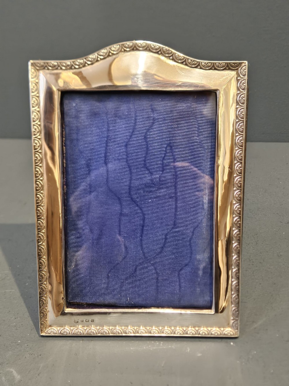 George V Arched Top Silver Photo Frame