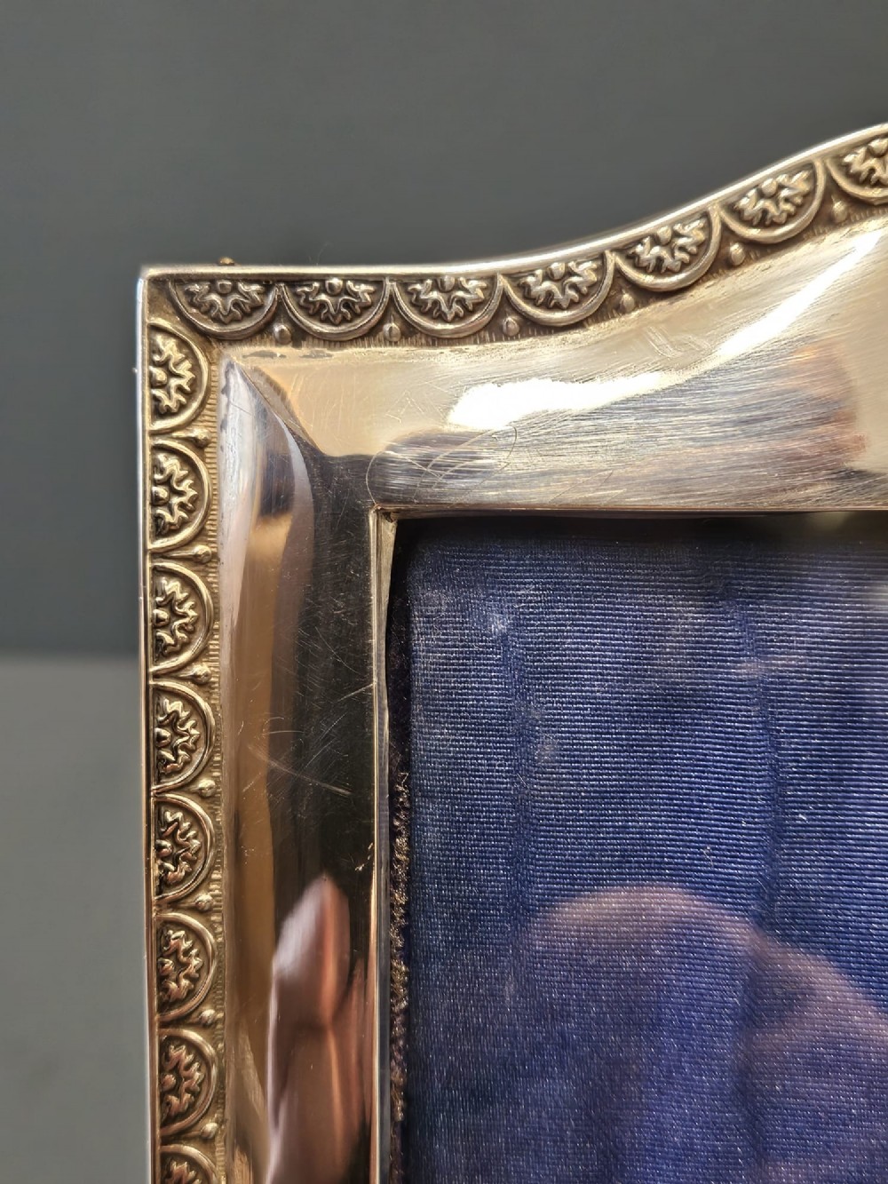 George V Arched Top Silver Photo Frame View II