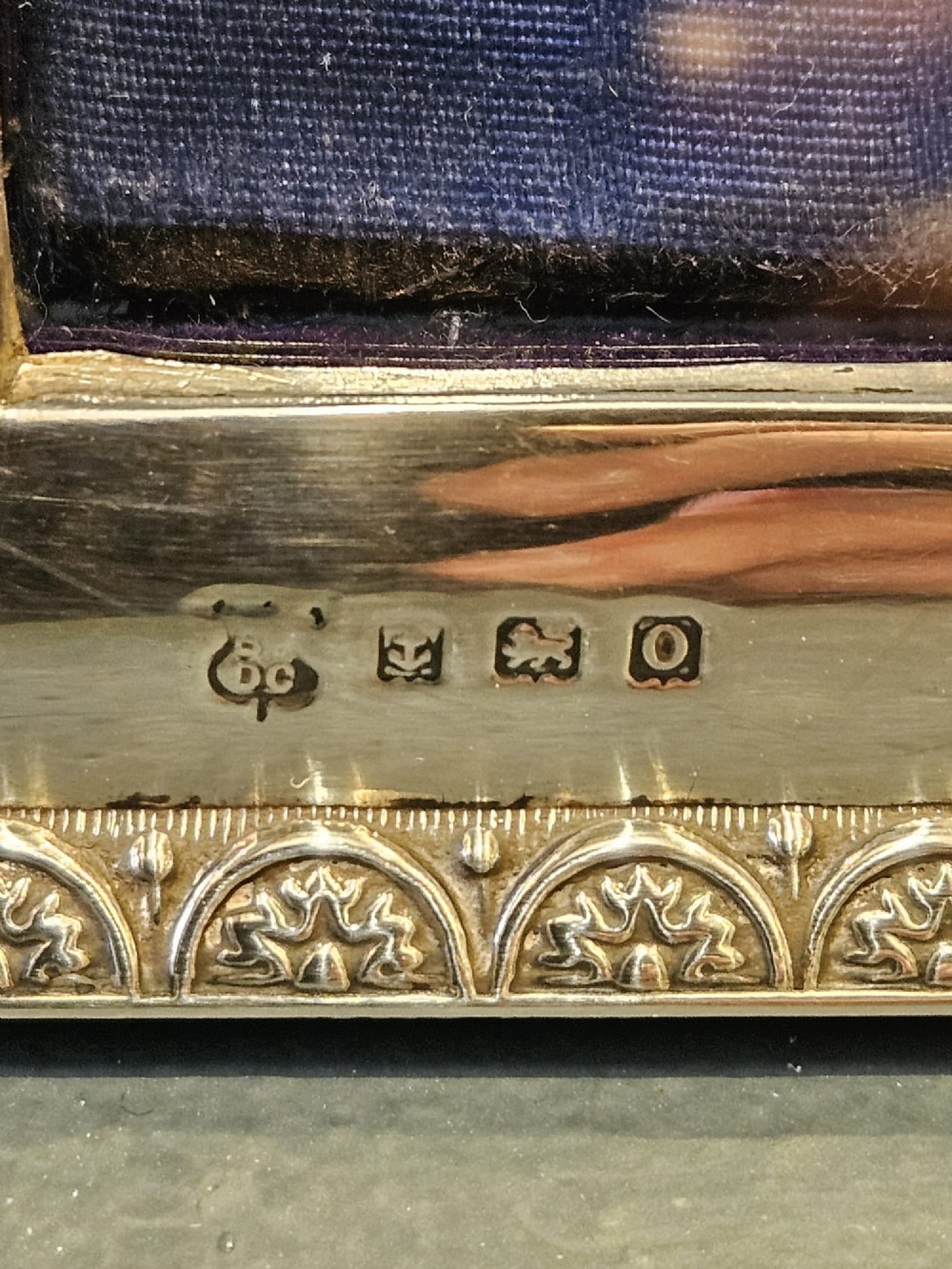 George V Arched Top Silver Photo Frame View V