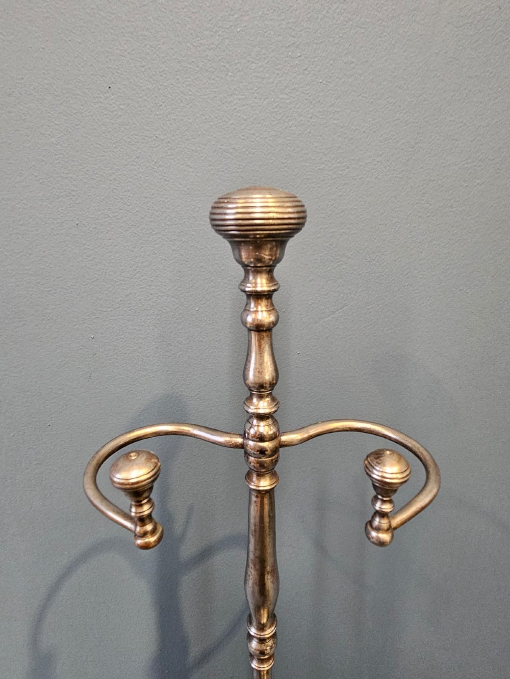 Victorian Steel Fire Irons and Stand View V