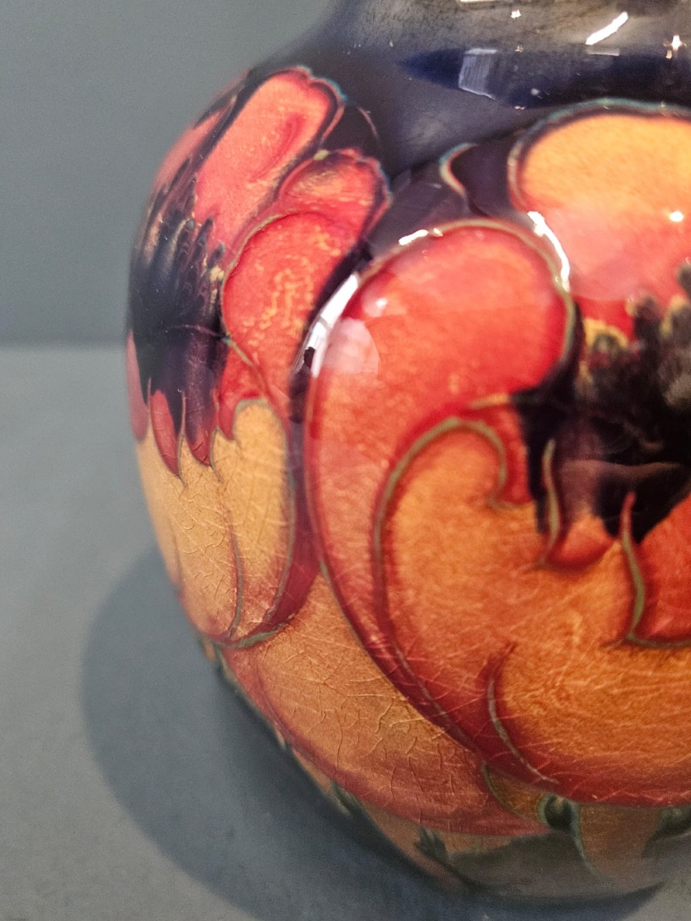 Moorcroft Big Poppy Vase View III