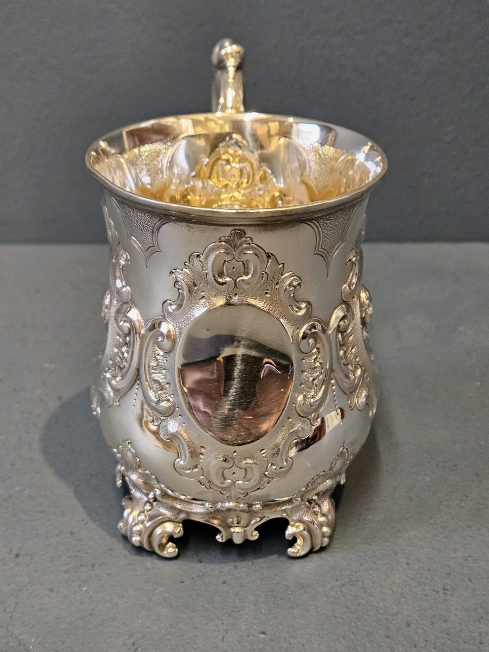 Superb Victorian Silver Mug View II
