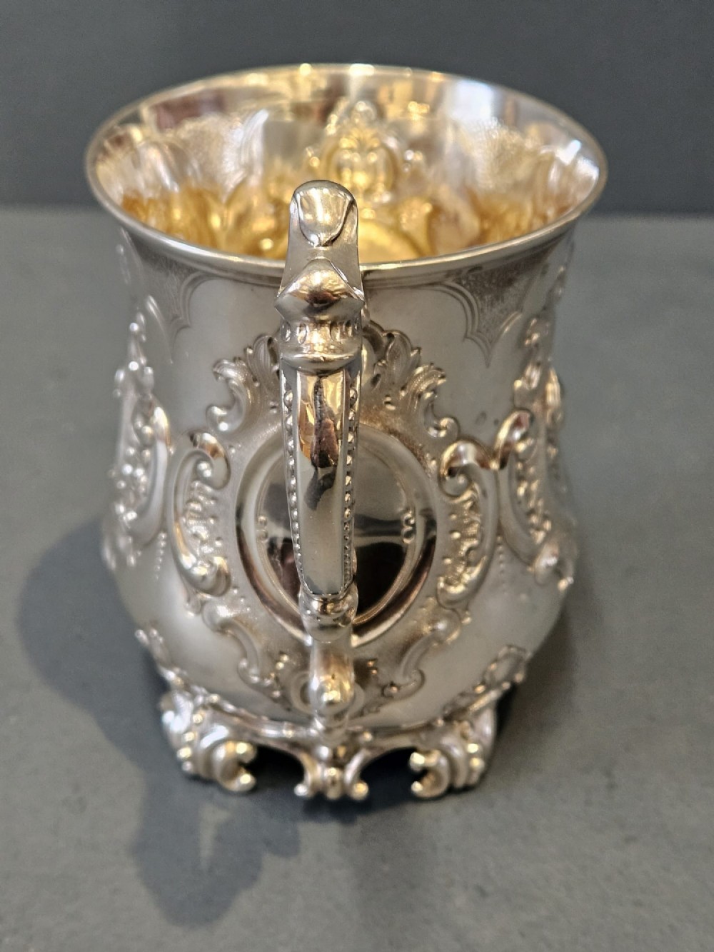 Superb Victorian Silver Mug View IV