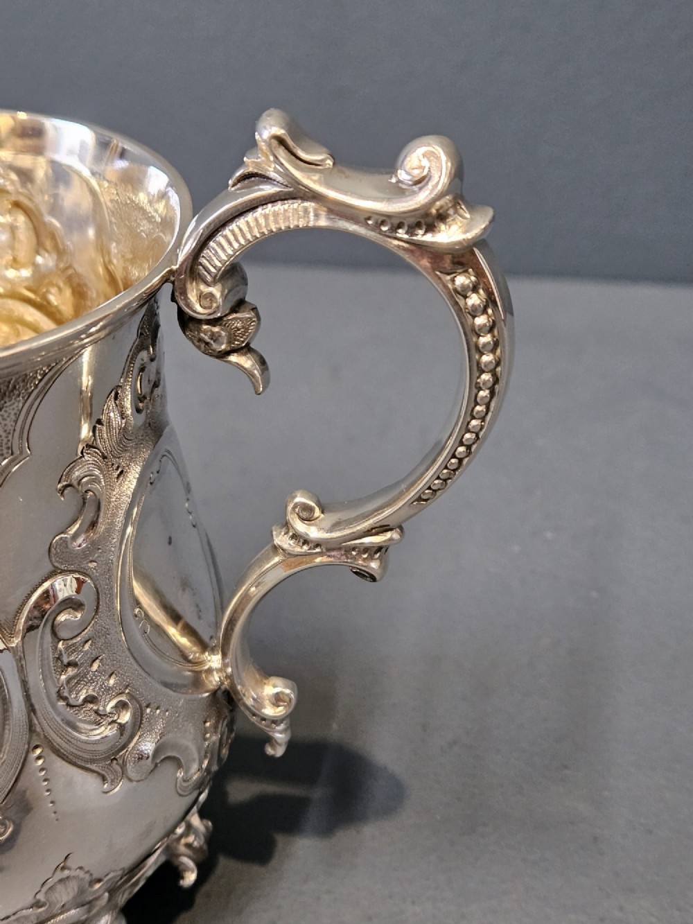 Superb Victorian Silver Mug View V