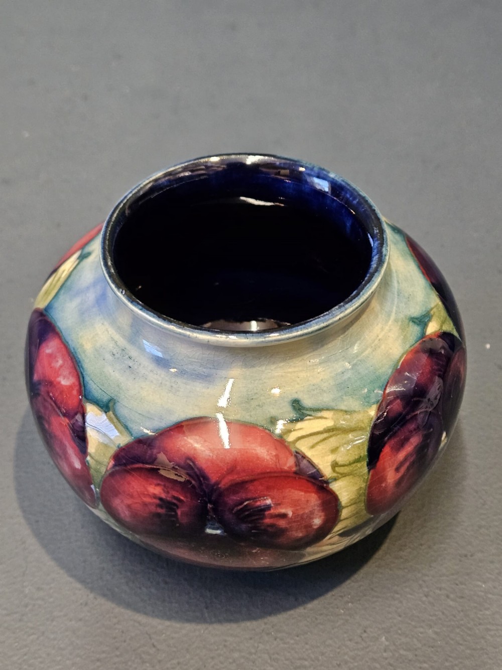 Early Moorcroft Pansy Vase View II