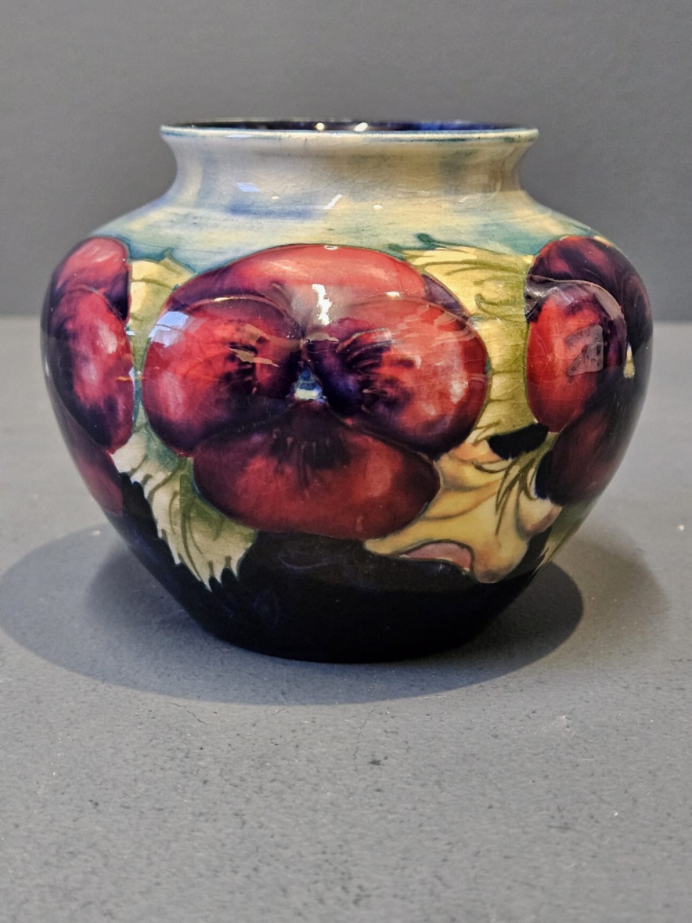 Early Moorcroft Pansy Vase View IV