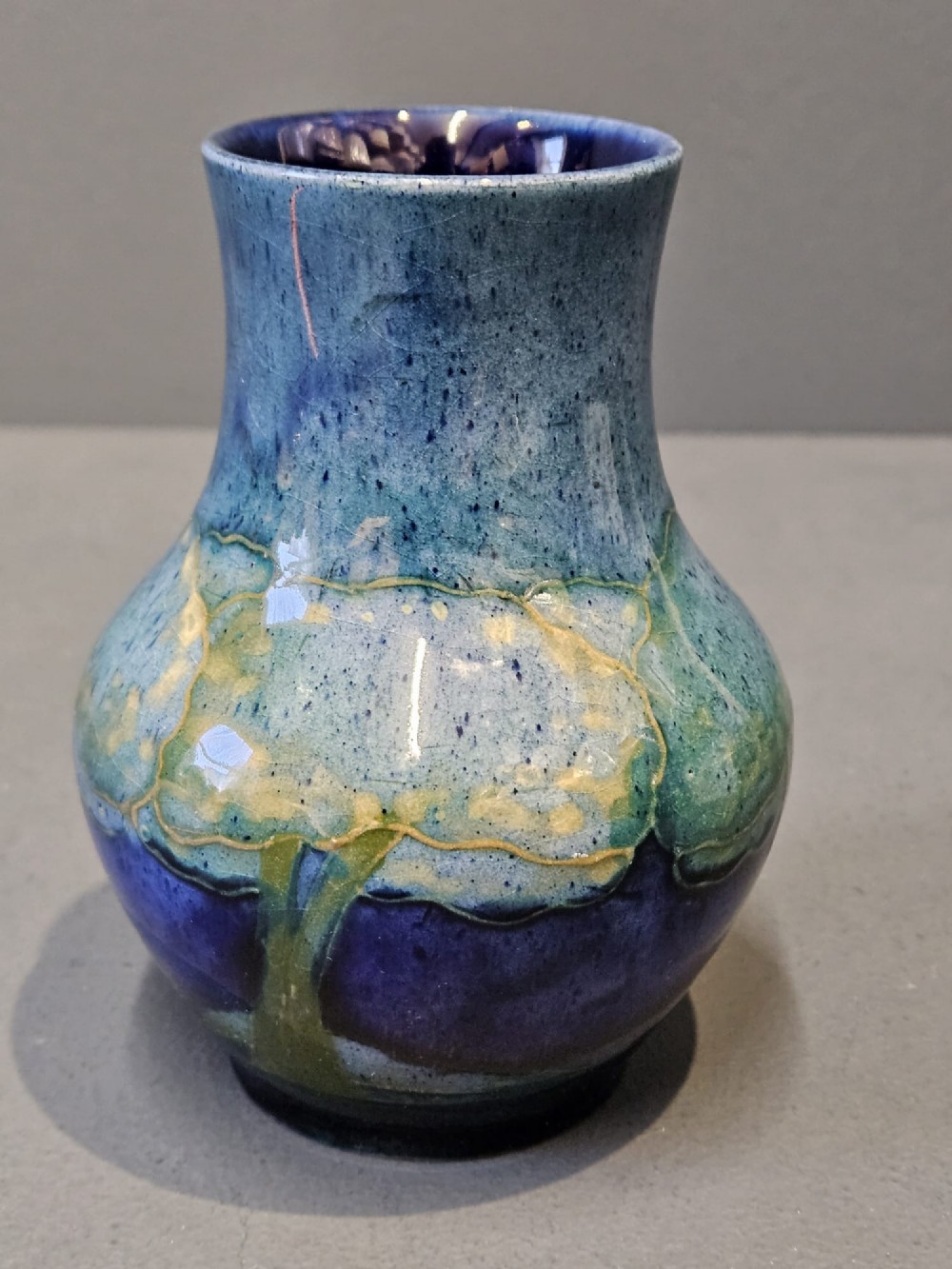 Early Moorcroft Moonlit Blue Vase