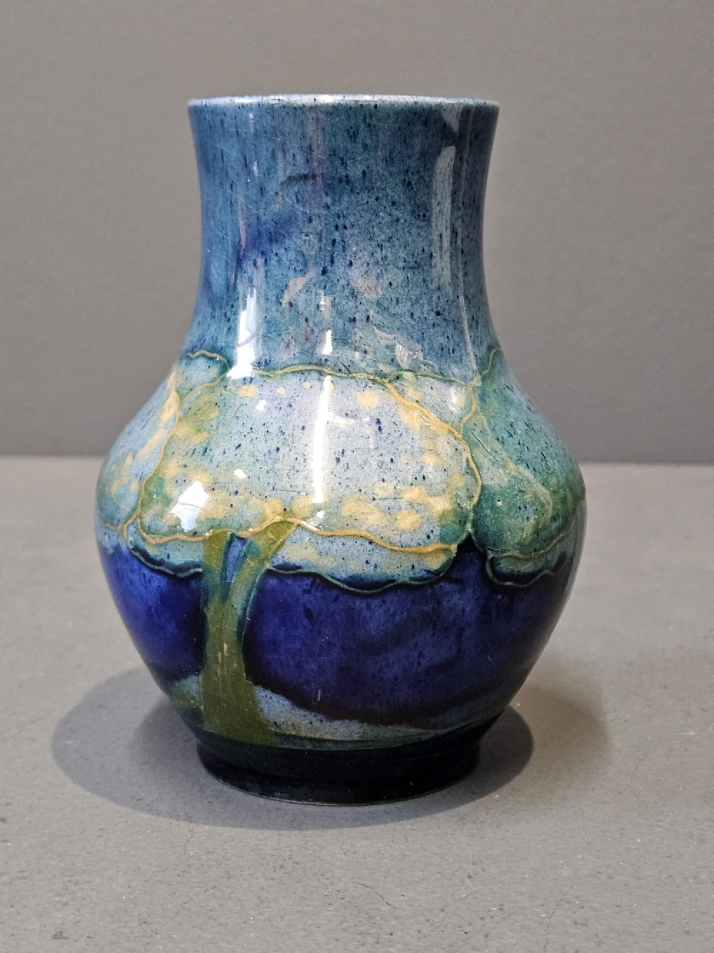 Early Moorcroft Moonlit Blue Vase View II