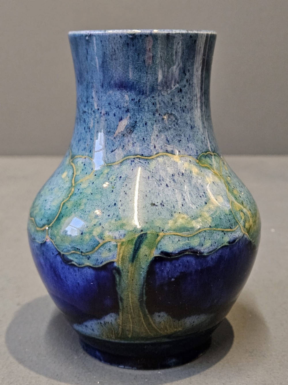 Early Moorcroft Moonlit Blue Vase View III