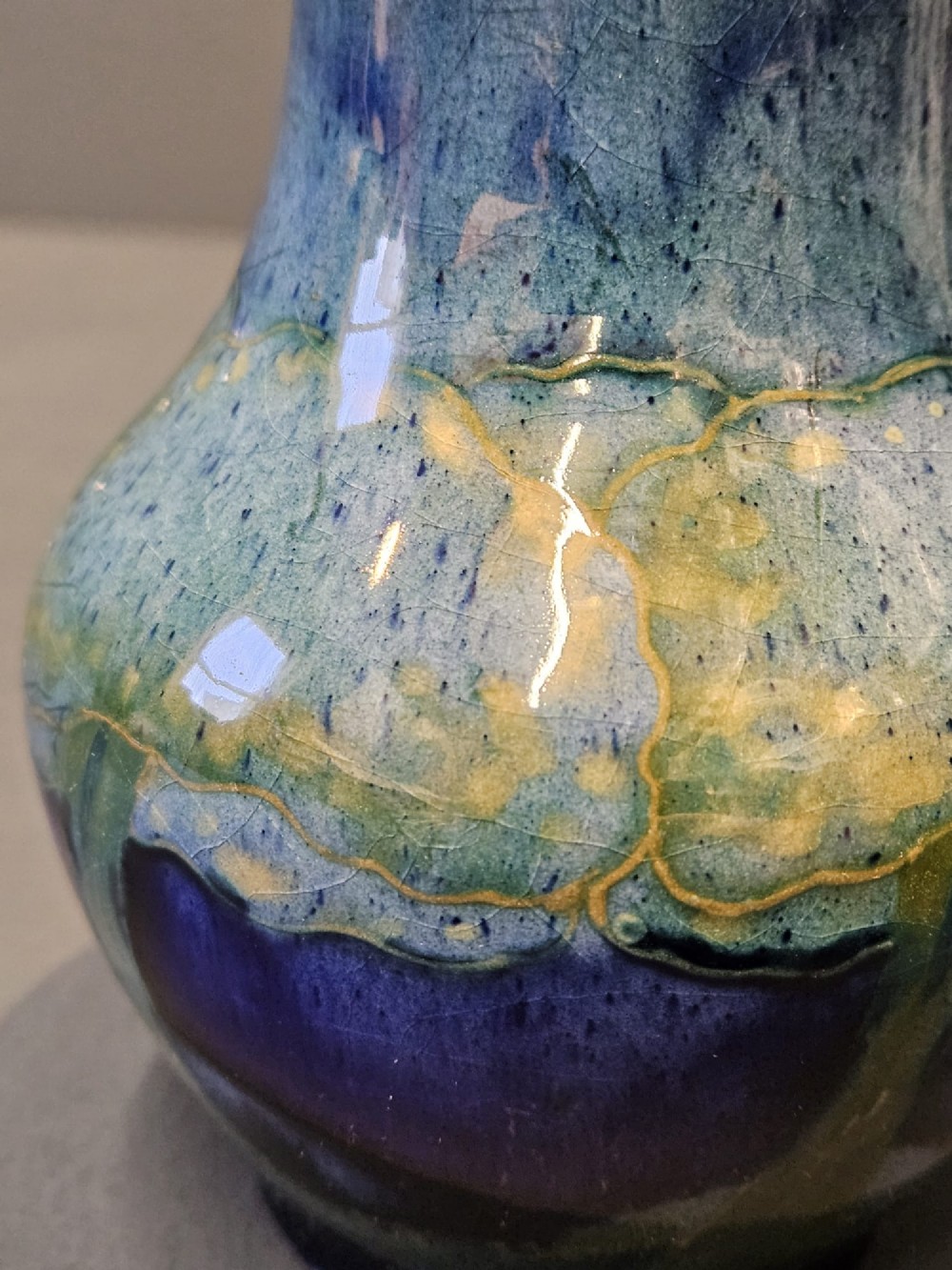 Early Moorcroft Moonlit Blue Vase View V