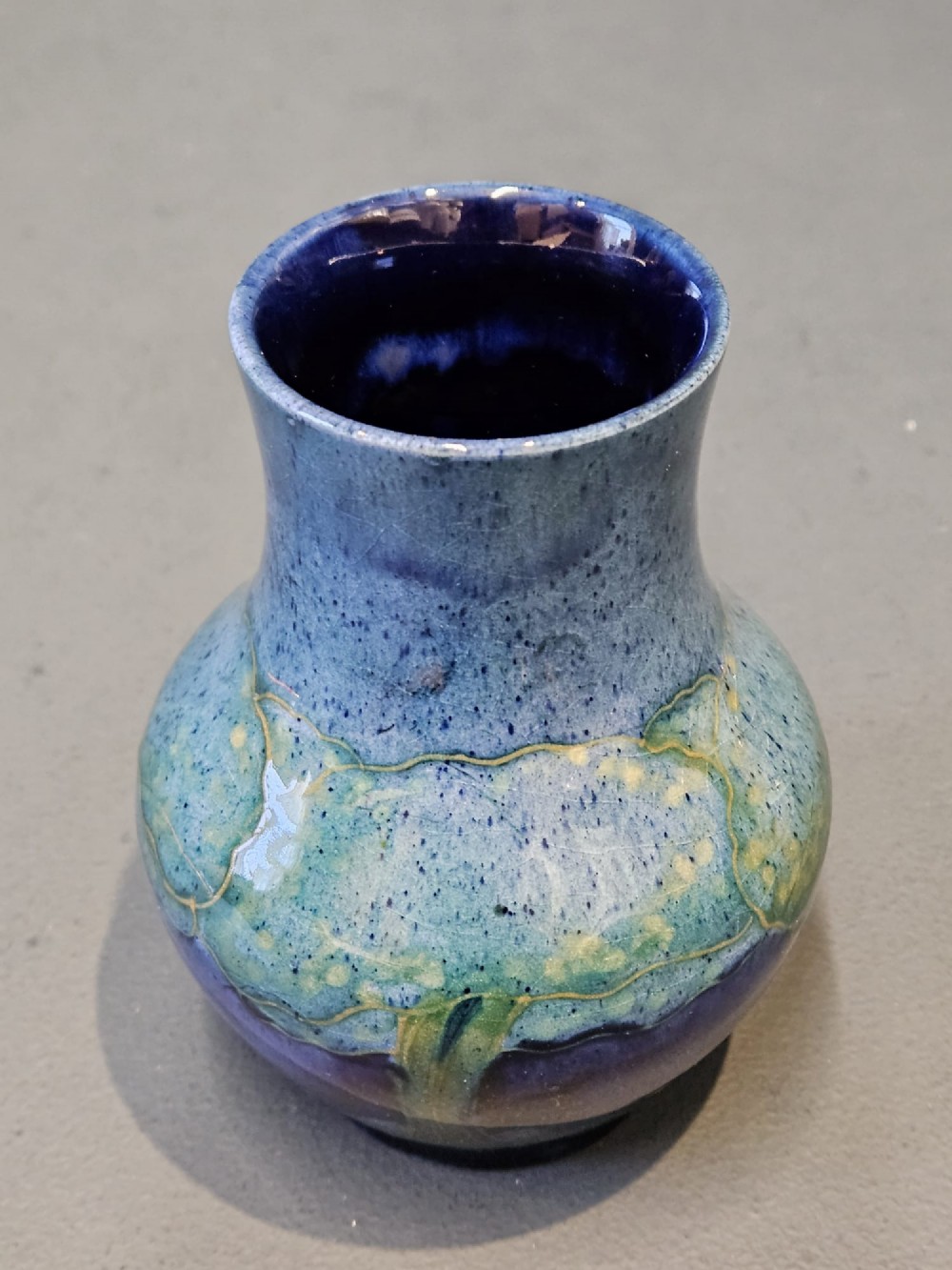 Early Moorcroft Moonlit Blue Vase View VI