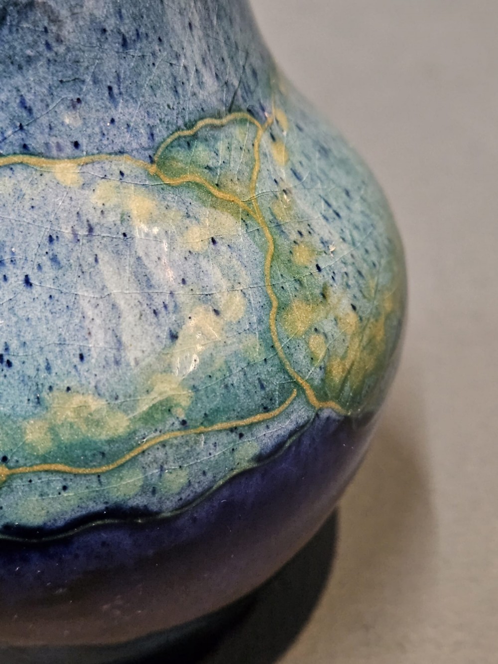 Early Moorcroft Moonlit Blue Vase View VII