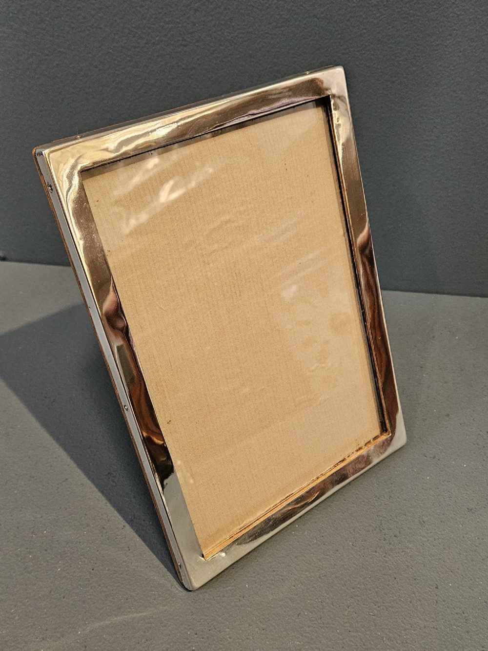 Plain Silver Portrait Sized Photo Frame View III