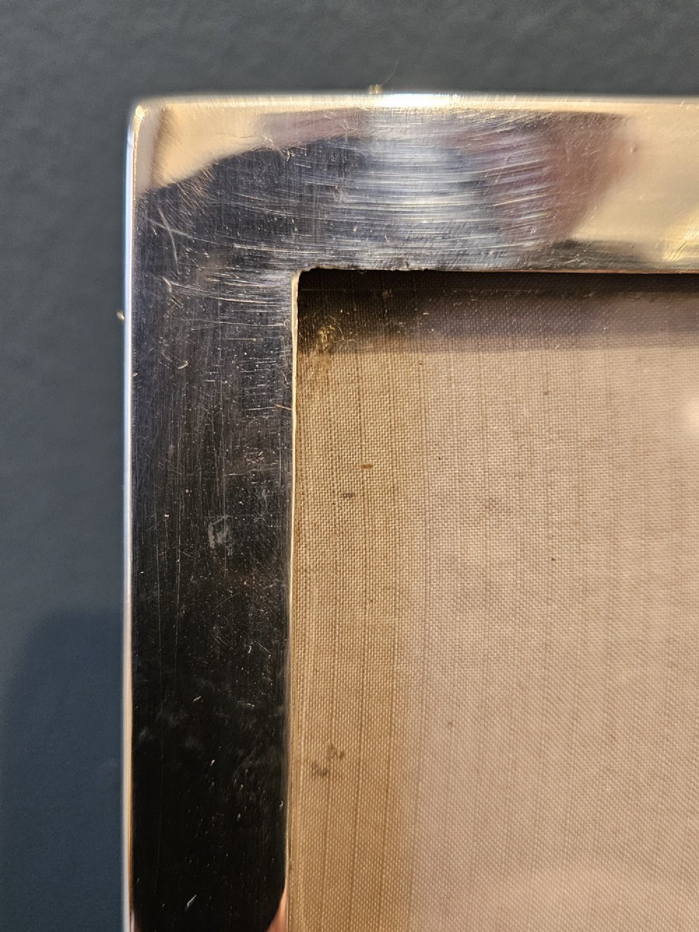 Plain Silver Portrait Sized Photo Frame View IV