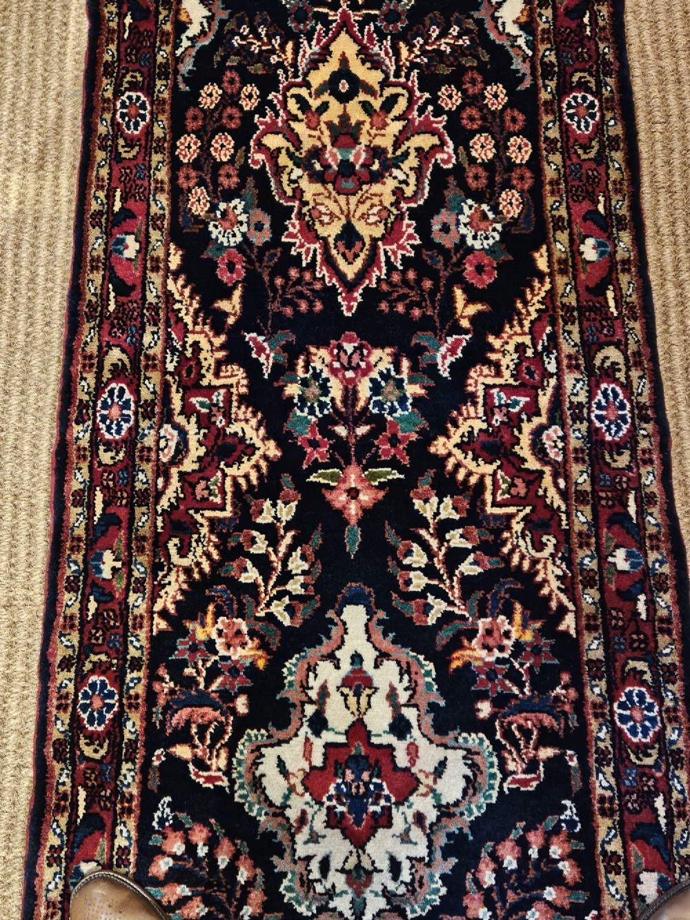 Superb 15' Pure Wool Runner Rug View II