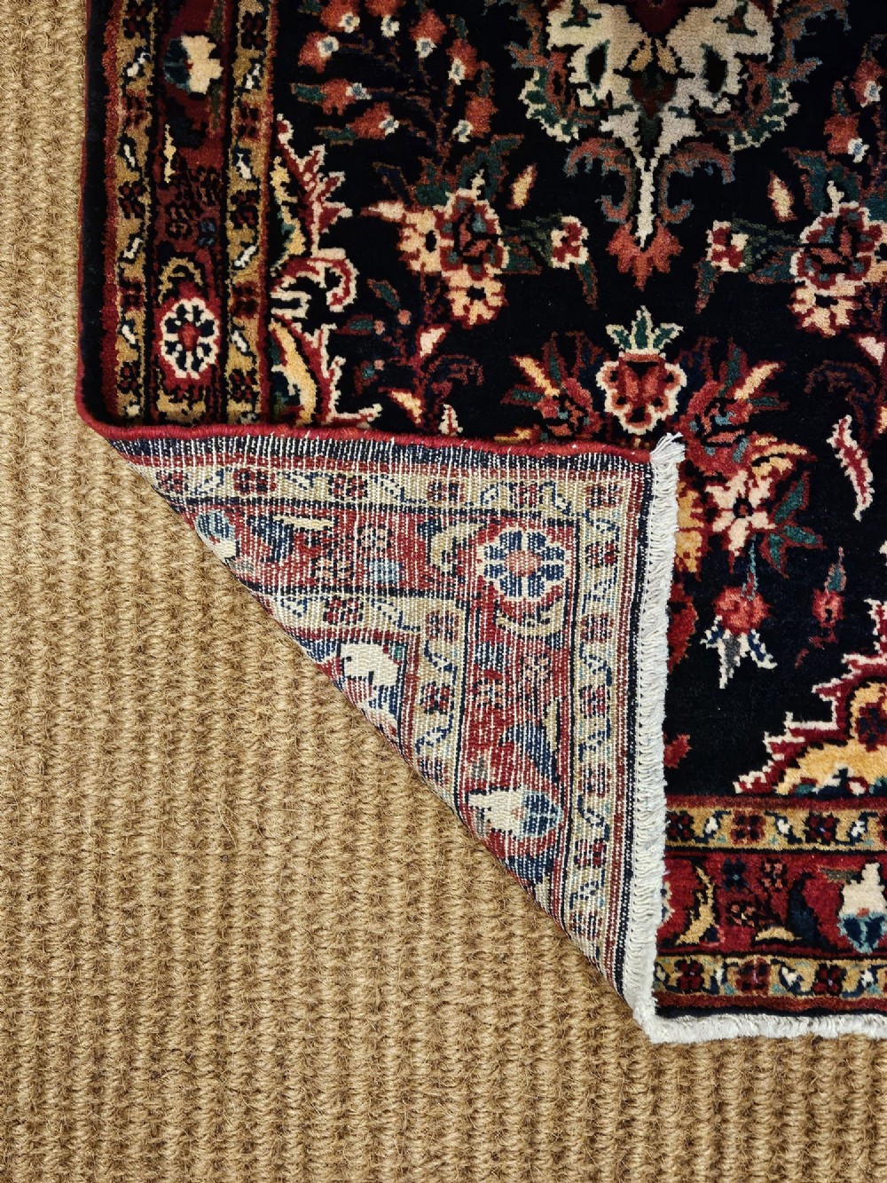 Superb 15' Pure Wool Runner Rug View V