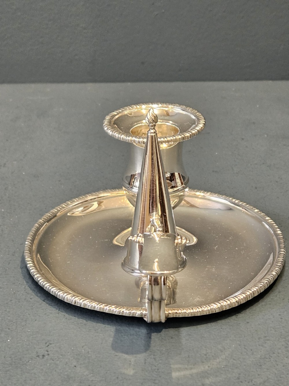 Victorian Silver Chamber Stick and Snuffer View VI