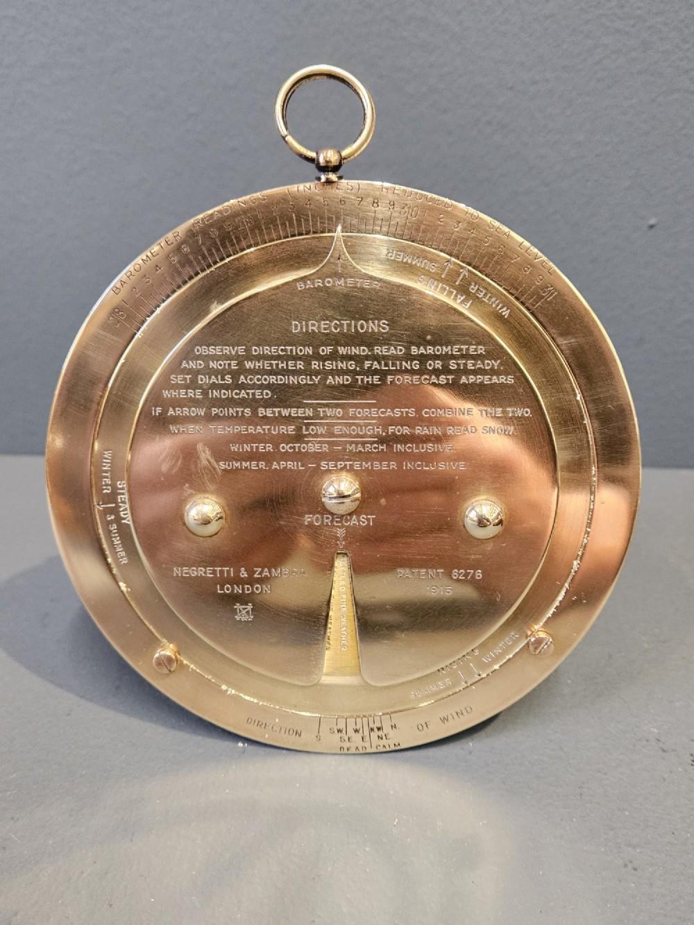 Negretti and Zambra Weather Forecaster