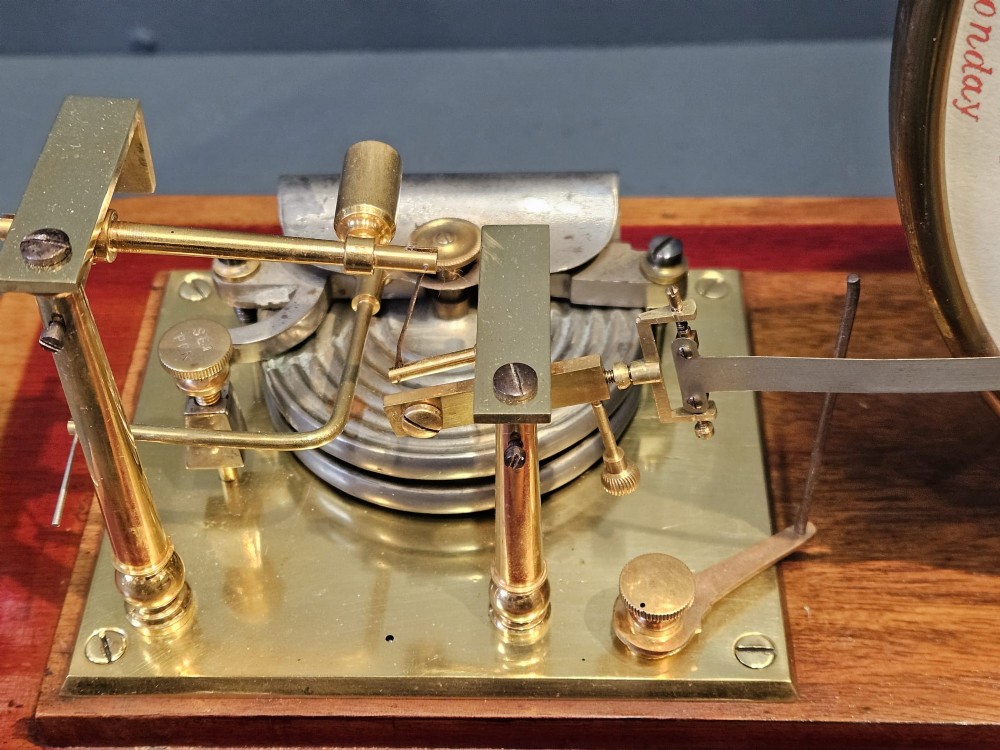 Rare Edwardian Large Disc Chart Barograph View IV