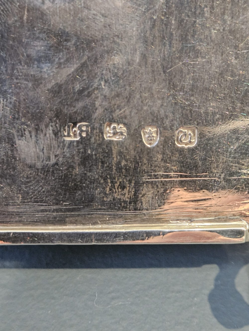 George III Silver Desk Stand with Pounce Pots View VII