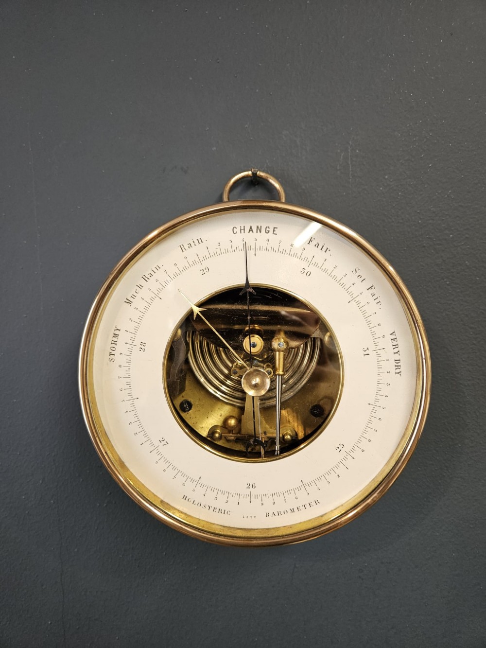Large Victorian Skeletonised Marine Barometer