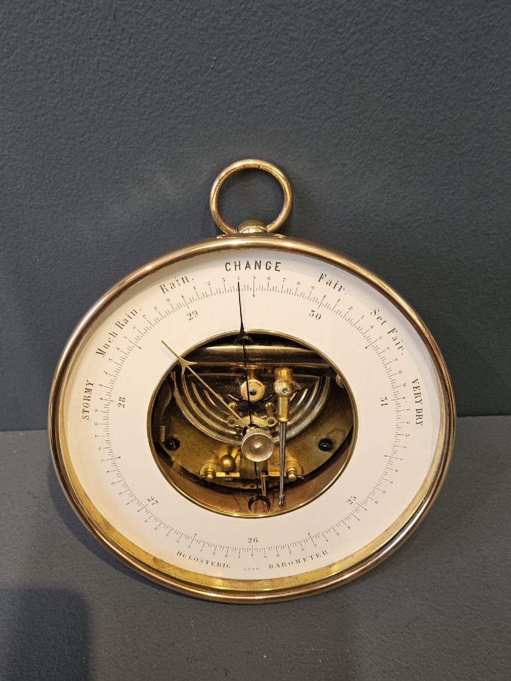 Large Victorian Skeletonised Marine Barometer View VII