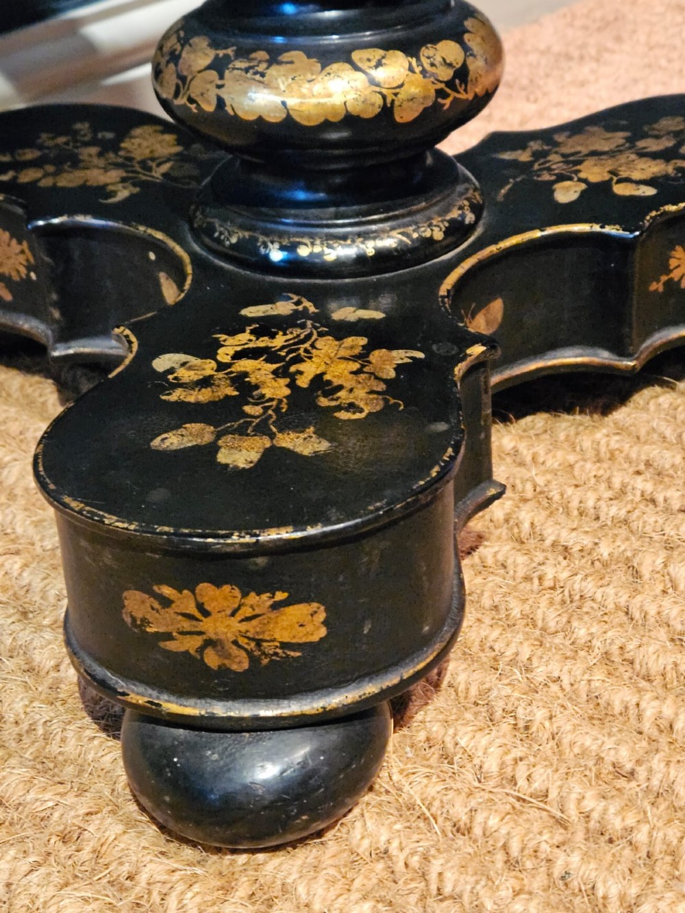 Superb Victorian Japanned Work Table View X