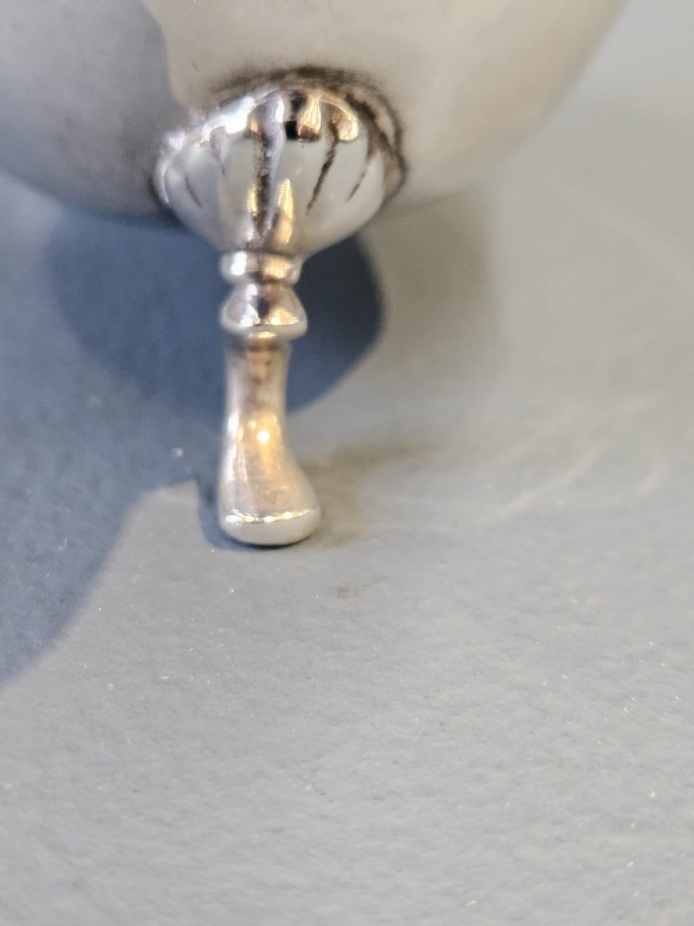Small Victorian Chester Silver Compote Boat View II