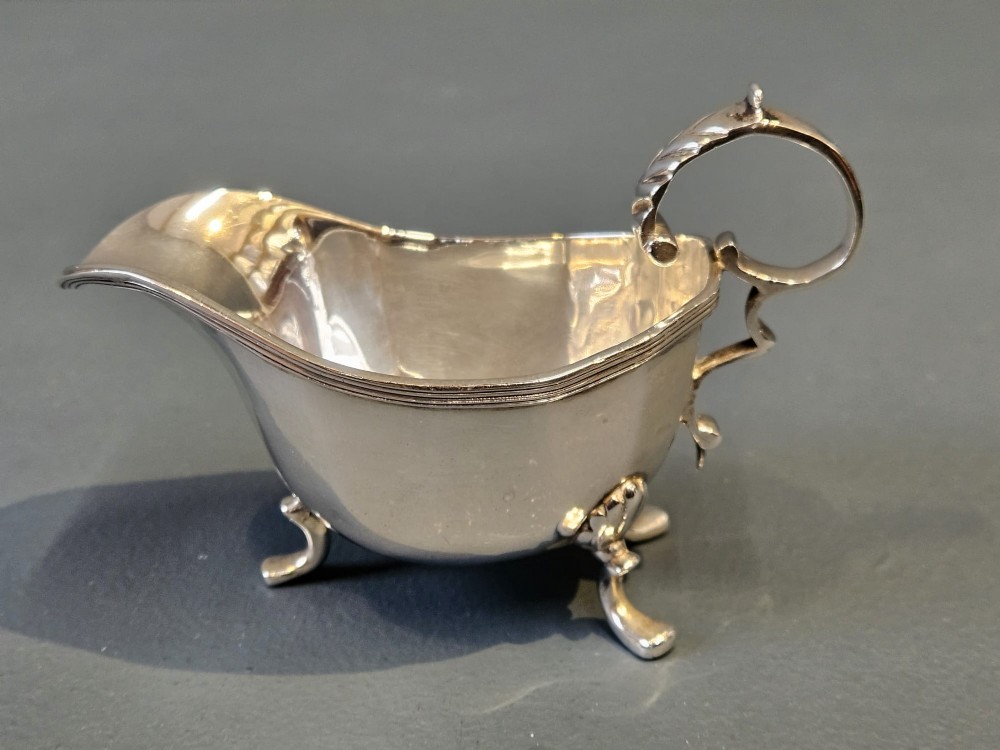 Small Victorian Chester Silver Compote Boat View III