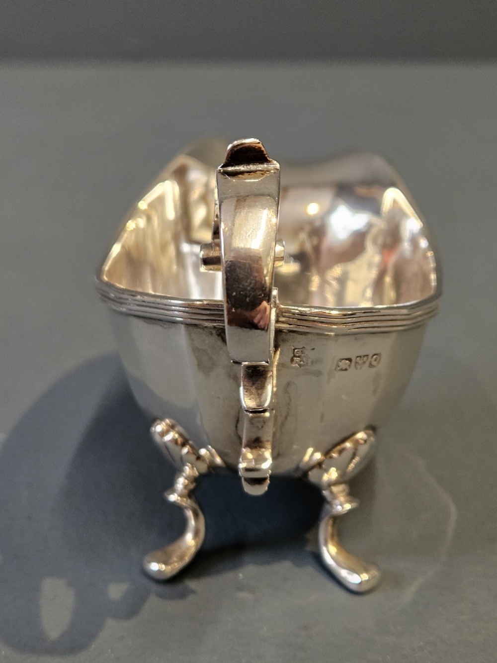 Small Victorian Chester Silver Compote Boat View IV