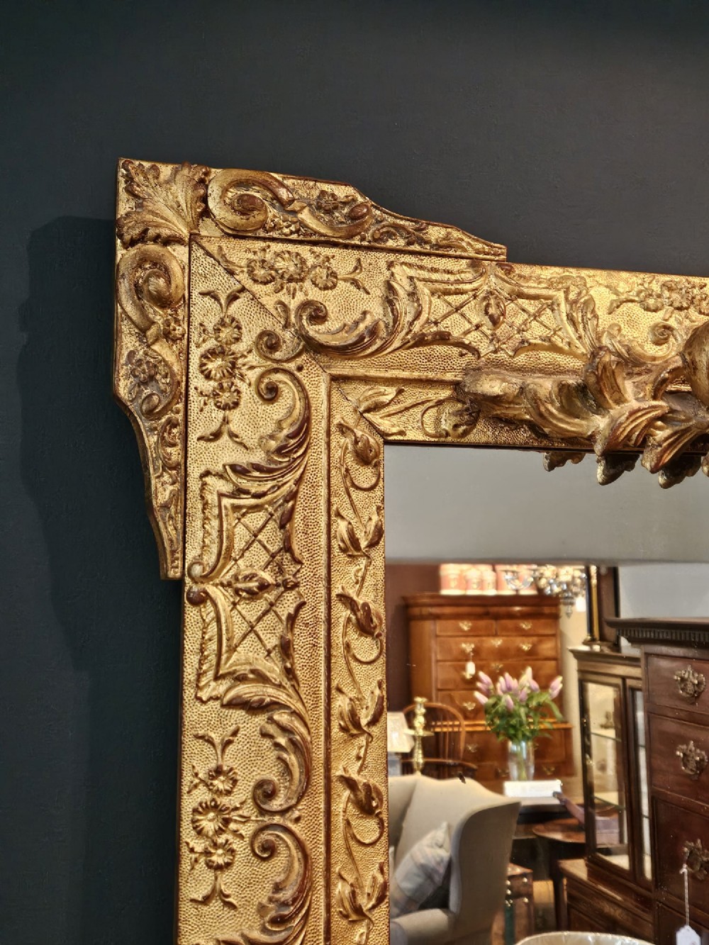 Large Victorian Timber Gilt Mirror View III