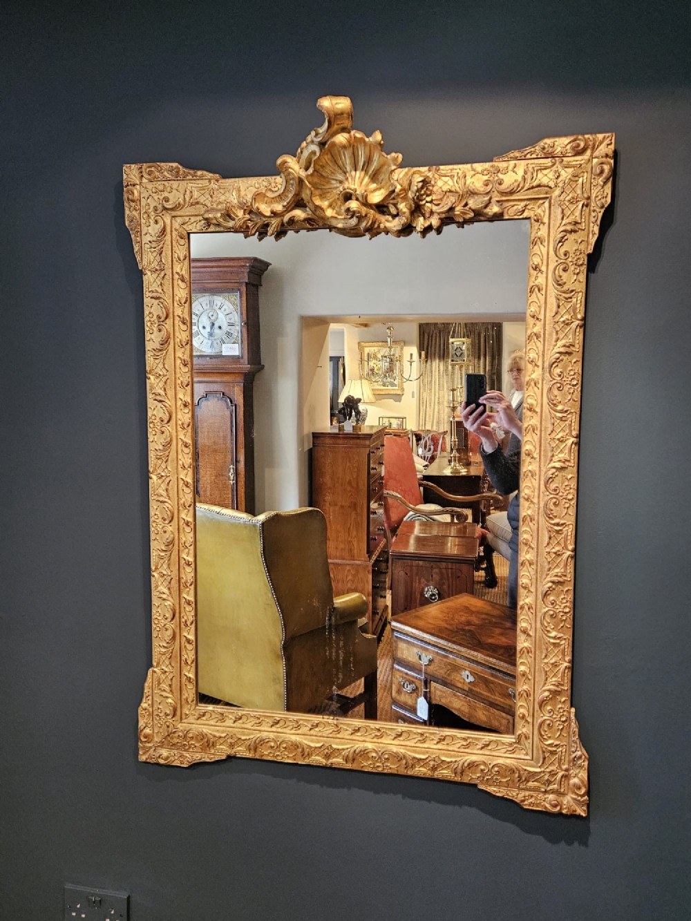 Large Victorian Timber Gilt Mirror View IX