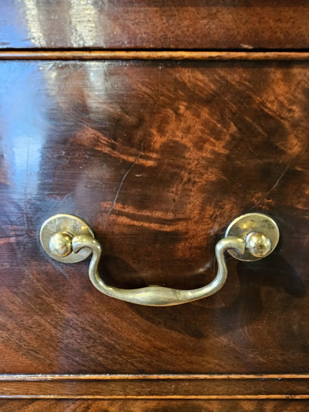 George III Mahogany Secretaire Chest on Chest View IX