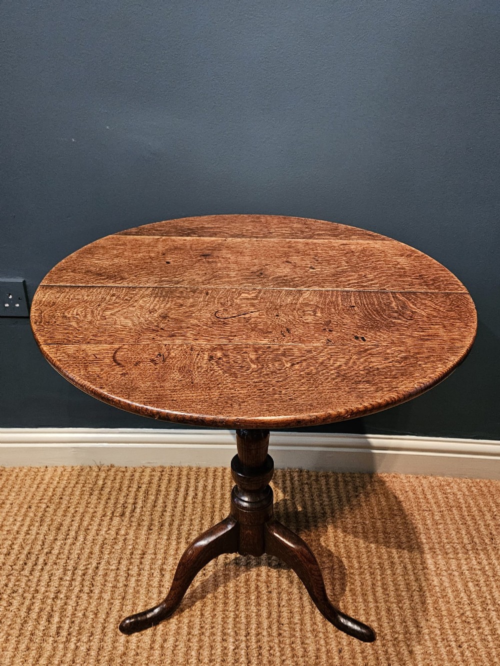 George III Oak Tripod Table View VI
