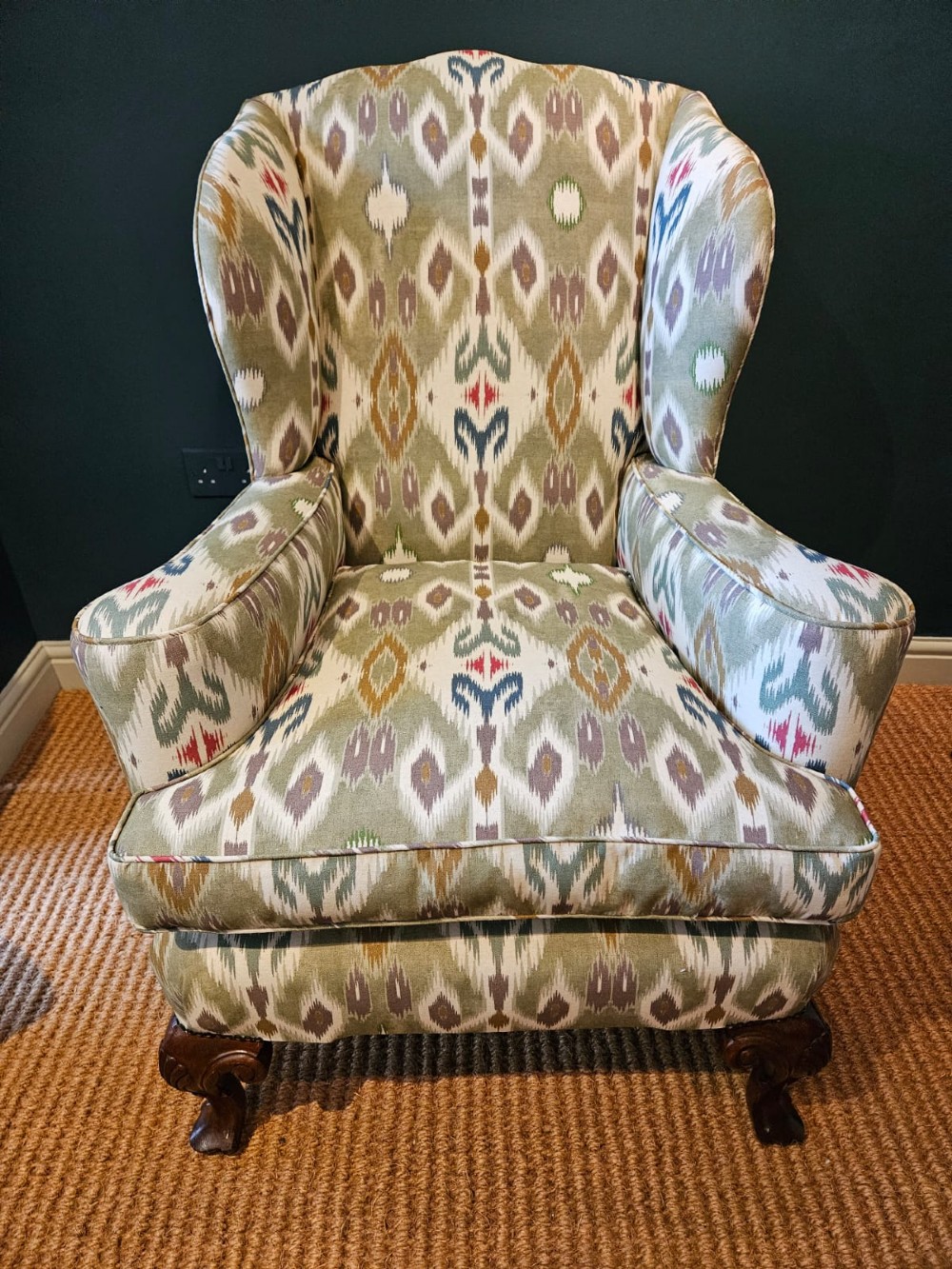 Superb Edwardian Wing Back Arm Chair View II