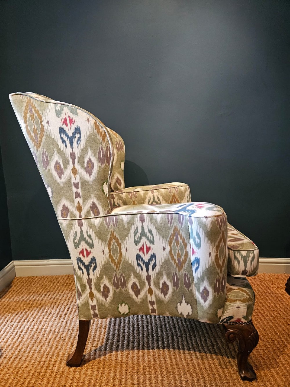 Superb Edwardian Wing Back Arm Chair View V