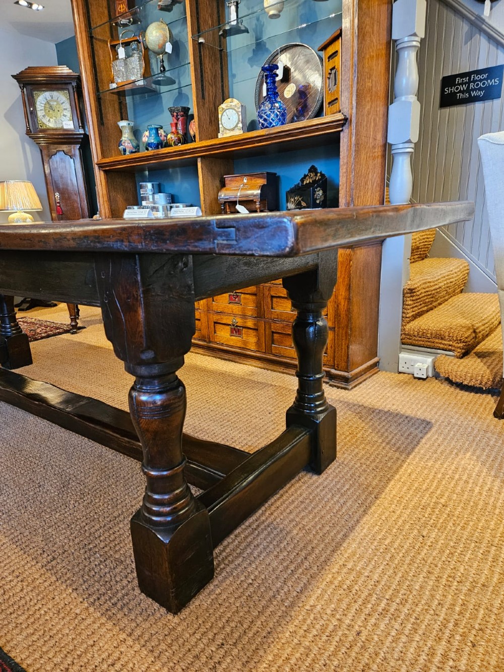 George III 8 Seater Oak Refectory Table View III