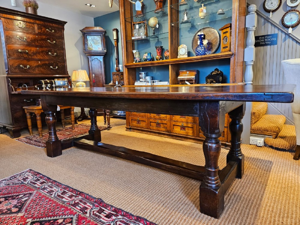 George III 8 Seater Oak Refectory Table View VIII