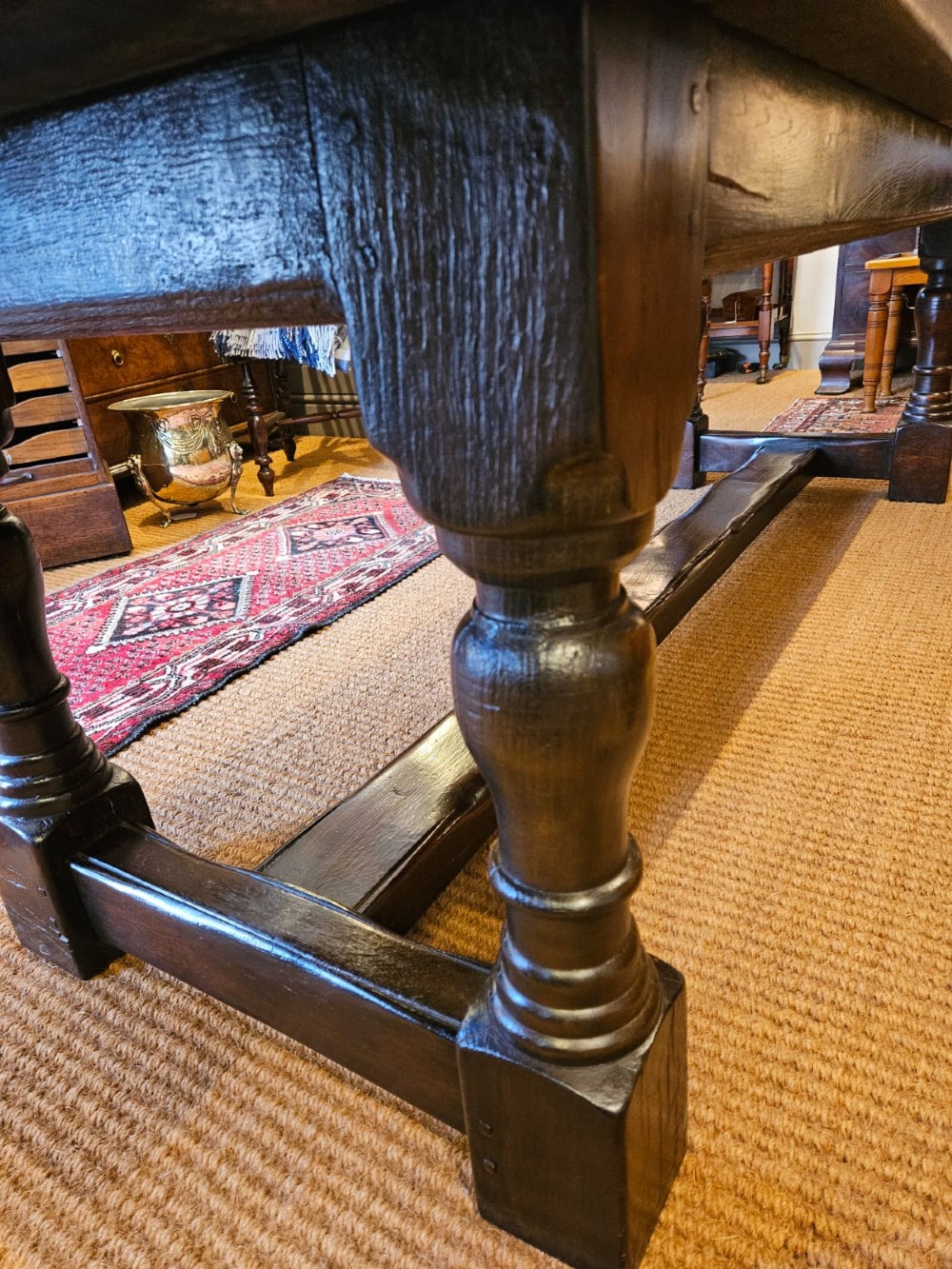 George III 8 Seater Oak Refectory Table View IX