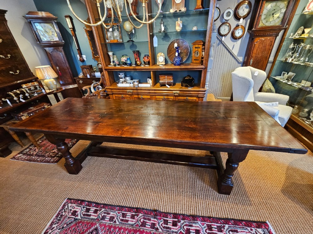 George III 8 Seater Oak Refectory Table View XI