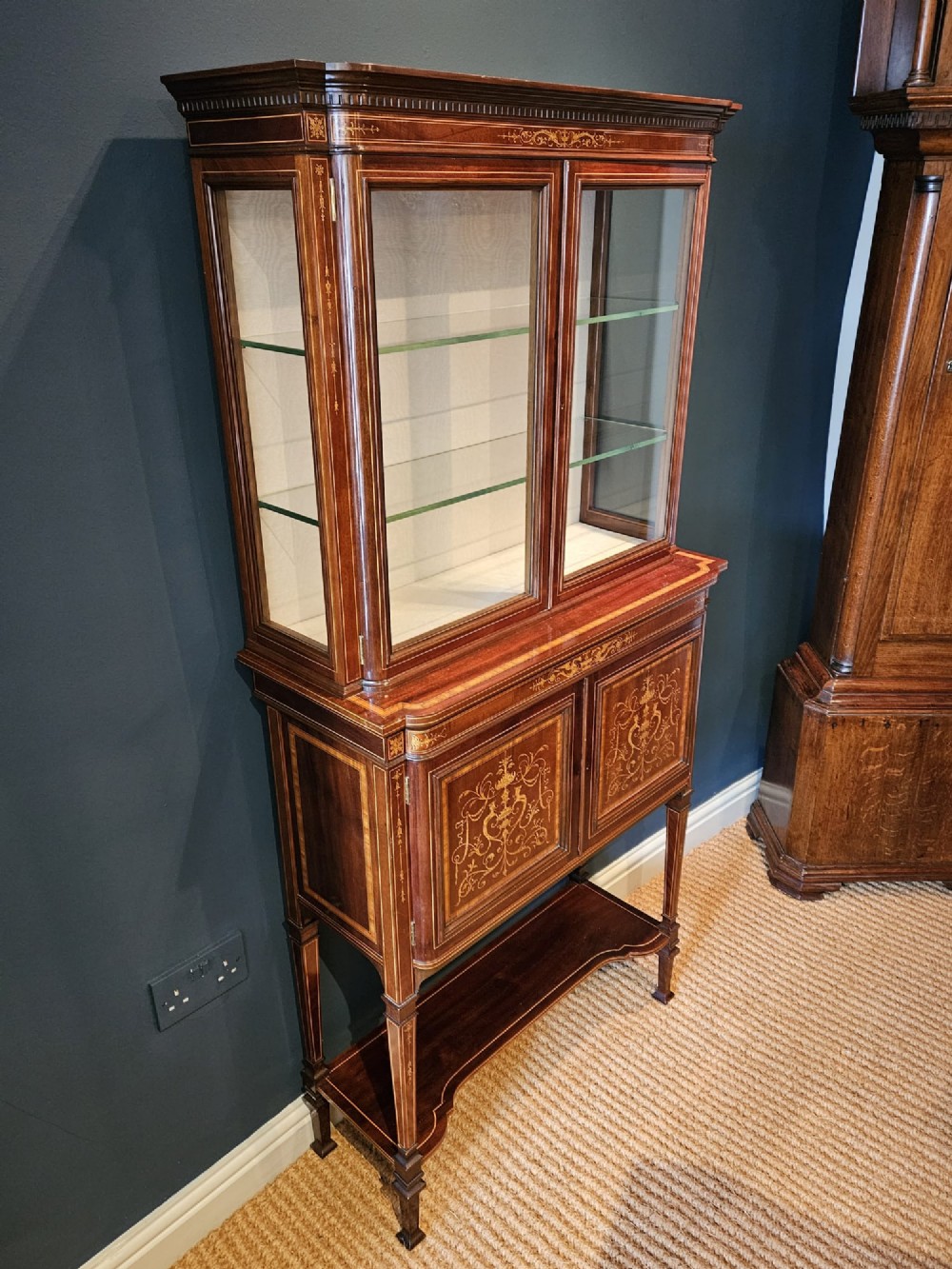 Small Edwards and Roberts Late Victorian Display Cabinet View III