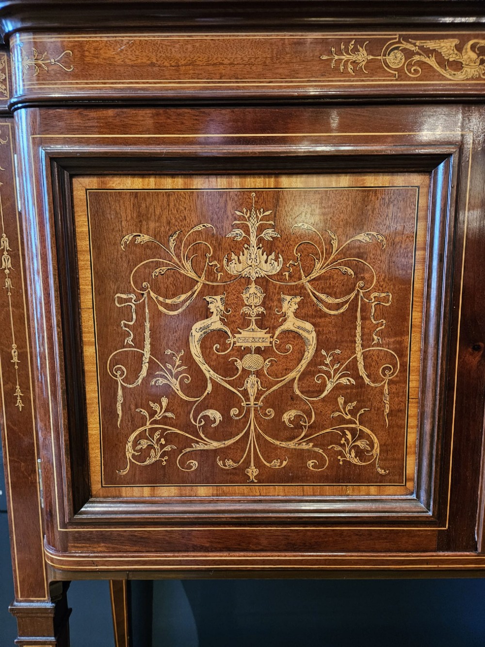 Small Edwards and Roberts Late Victorian Display Cabinet View VI