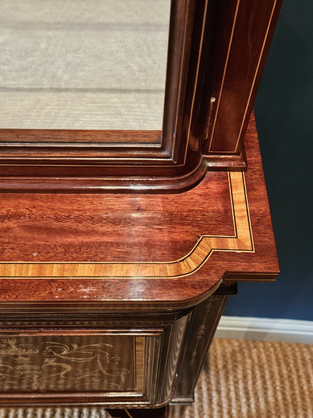 Small Edwards and Roberts Late Victorian Display Cabinet View VIII