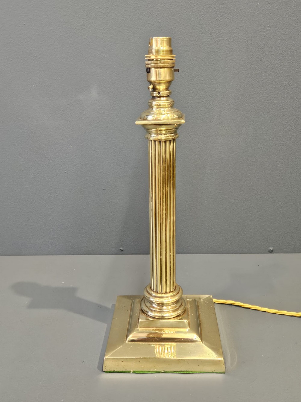 Edwardian Brass Table Lamp