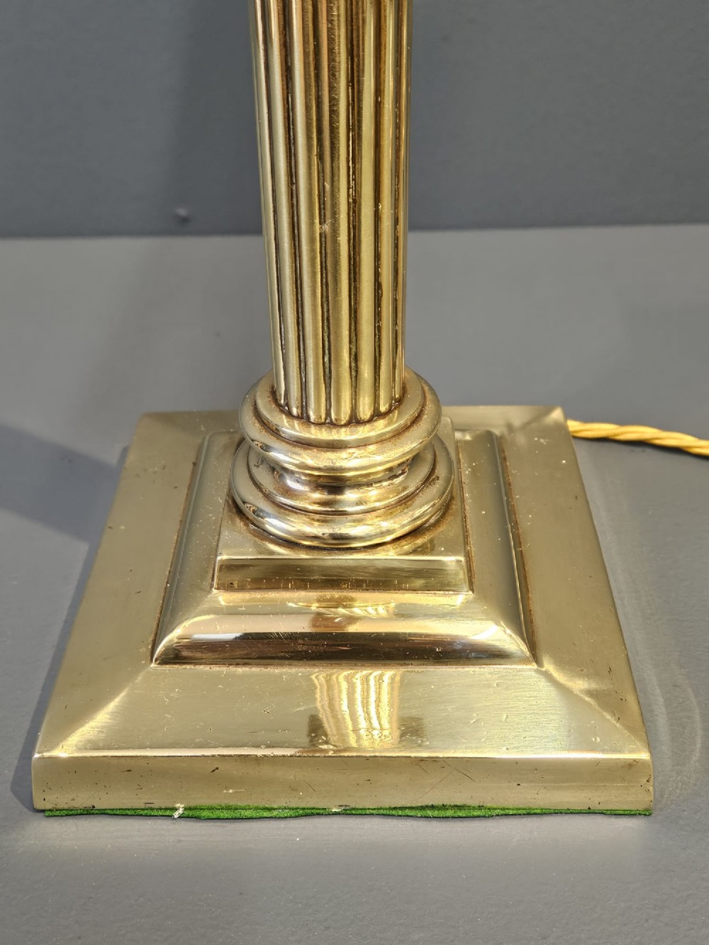 Edwardian Brass Table Lamp View IV