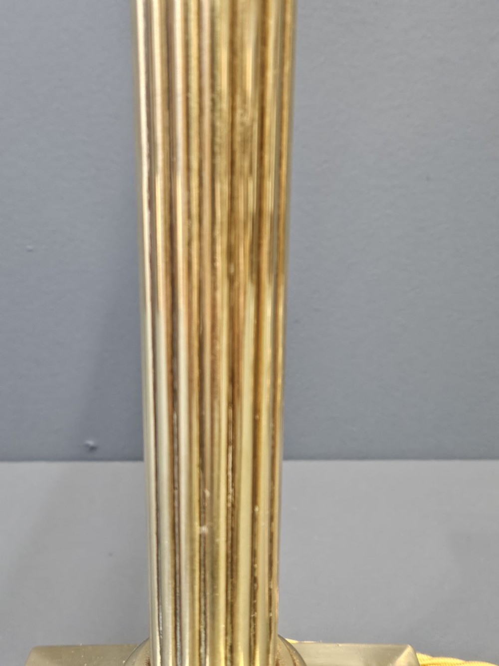 Edwardian Brass Table Lamp View VI